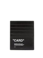 Matchesfashion.com Off-white - Quote Leather Cardholder - Mens - Black