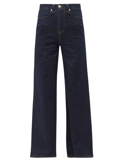 Matchesfashion.com Officine Gnrale - Romy High-rise Wide-leg Jeans - Womens - Denim
