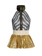 Sophie Theallet Mari Sleeveless Fil Coup Silk-blend Tulle Top