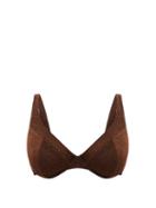 Matchesfashion.com Form And Fold - The Line Underwired Lam D-g Bikini Top - Womens - Brown