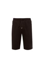 Matchesfashion.com Dolce & Gabbana - Logo Embroidered Cotton Shorts - Mens - Black