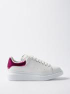 Alexander Mcqueen - Oversized Raised-sole Leather Trainers - Womens - White