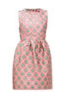 Matchesfashion.com La Doublej - Jackie Pomodorini-jacquard Mini Dress - Womens - Pink Multi