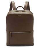 Matchesfashion.com Smythson - Ludlow Grained-leather Backpack - Mens - Dark Green