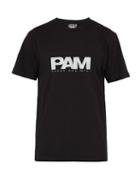Matchesfashion.com P.a.m. - P.a.m. Logo Print Cotton T Shirt - Mens - Black