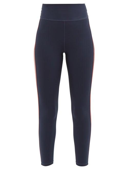The Upside - Altha Cropped High-waisted Jersey Leggings - Womens - Navy
