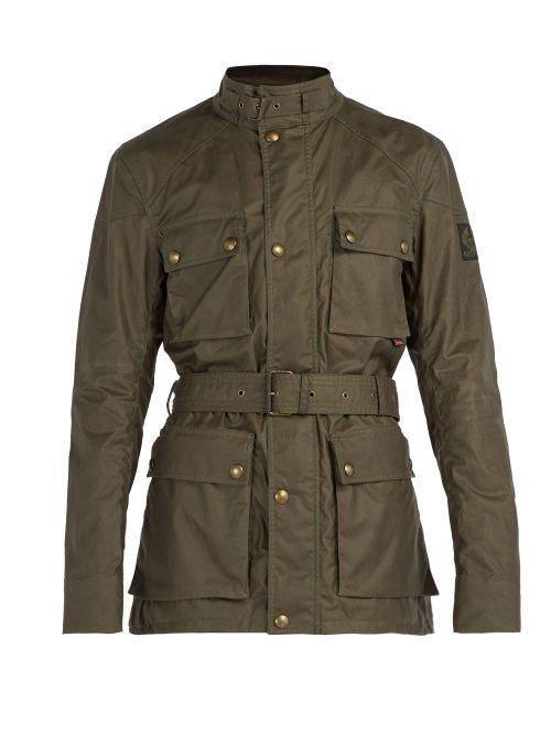 Matchesfashion.com Belstaff - Roadmaster Waxed Cotton Jacket - Mens - Khaki