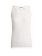 Miu Miu Ribbed Cotton Tank Top