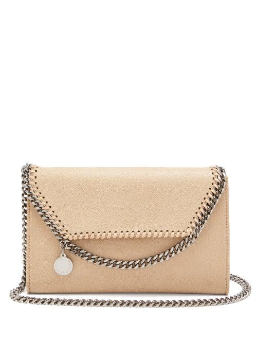 Matchesfashion.com Stella Mccartney - New Falabella Mini Faux-suede Shoulder Bag - Womens - Beige