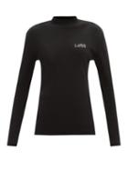 Ludovic De Saint Sernin - Logo-embroidered Organic Cotton-blend Jersey Top - Womens - Black