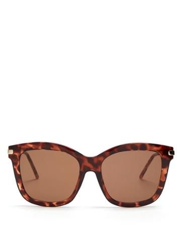 Matchesfashion.com Meeyye - Moyo Tortoiseshell Sunglasses - Womens - Tortoiseshell