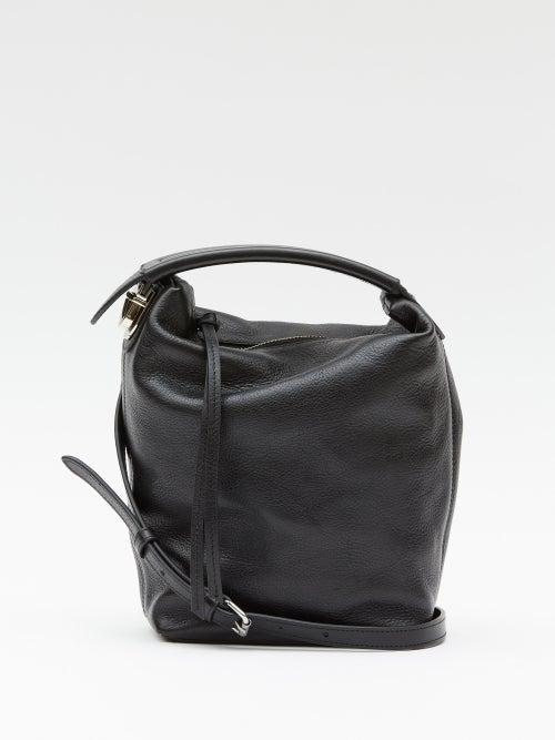 Lemaire - Grained-leather Cross-body Bag - Mens - Black
