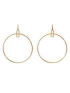 Diane Von Furstenberg Chain Link Hoop Gold-plated Earrings