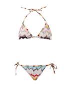 Matchesfashion.com Missoni - Zigzag-knitted Triangle Bikini - Womens - Multi
