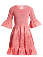 Molly Goddard Susanne Shirred-taffeta Mini Dress