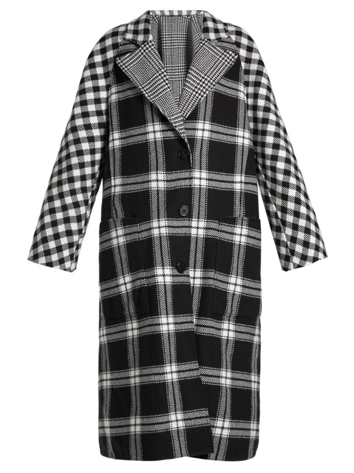 Burberry Checked Reversible Wool And Cashmere-blend Coat