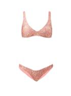 Matchesfashion.com Zimmermann - Carnaby Floral-print Bikini Set - Womens - Pink Print
