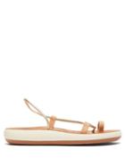 Matchesfashion.com Ancient Greek Sandals - Afea Comfort Top Loop Metallic Leather Sandals - Womens - Gold