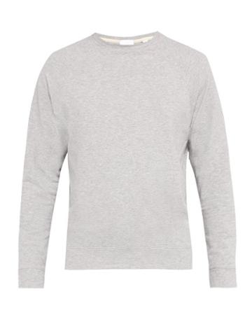 Matchesfashion.com Handvaerk - Flex Raglan Sleeve Pima Cotton Sweatshirt - Mens - Grey