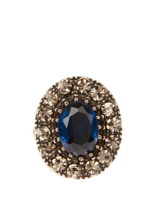 Alexander Mcqueen Crystal-embellished Ring