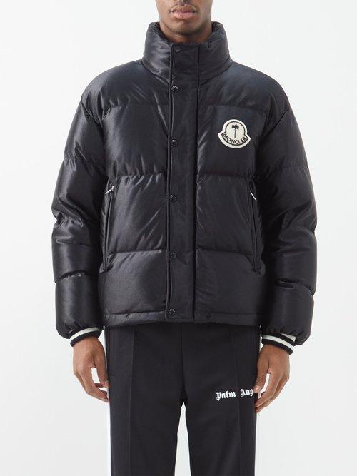 8 Moncler Palm Angels - Keon Quilted Jacket - Mens - Black