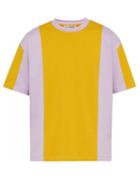 Matchesfashion.com Acne Studios - Panelled Cotton T Shirt - Mens - Yellow