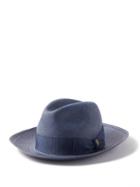 Borsalino - Amedeo Straw Panama Hat - Mens - Navy