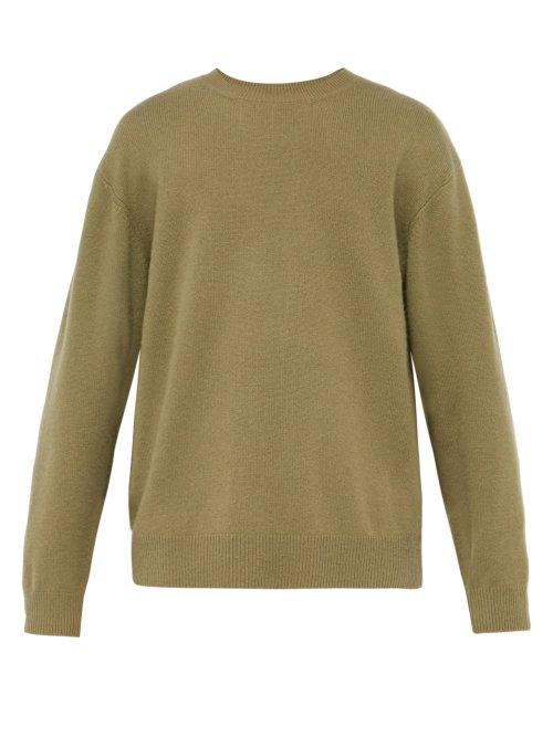Matchesfashion.com Raey - Sloppy Crew Neck Cashmere Sweater - Mens - Khaki