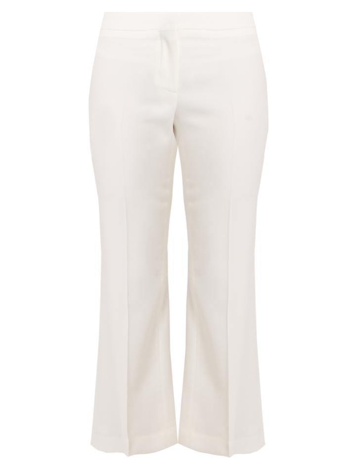 Alexander Mcqueen Mid-rise Kick-flare Wool-blend Cropped Trousers