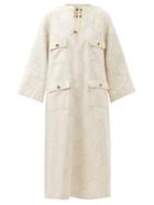 Gucci - Gg-jacquard Cotton-blend Twill Dress - Womens - Ivory