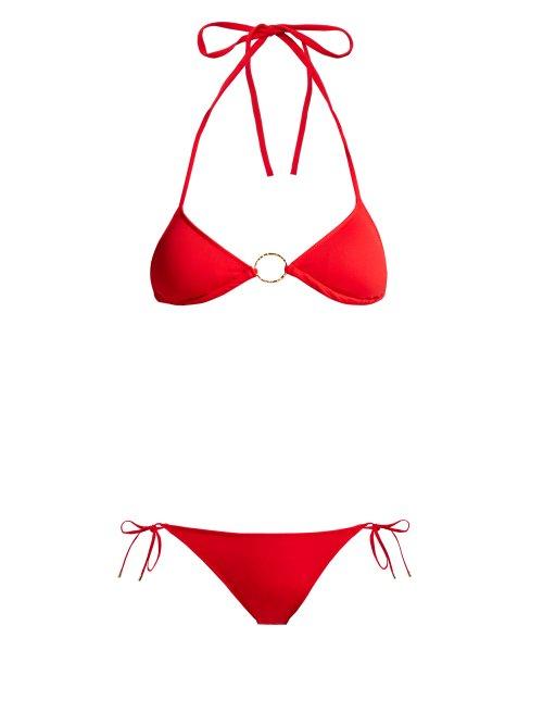 Matchesfashion.com Melissa Odabash - Miami Triangle Bikini - Womens - Red