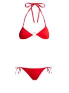 Matchesfashion.com Melissa Odabash - Miami Triangle Bikini - Womens - Red