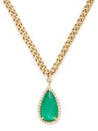Shay - Diamond, Emerald & 18kt Rose-gold Necklace - Womens - Rose Gold