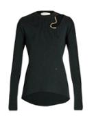Esteban Cortázar Abstract-cutout Wool And Silk-blend Sweater