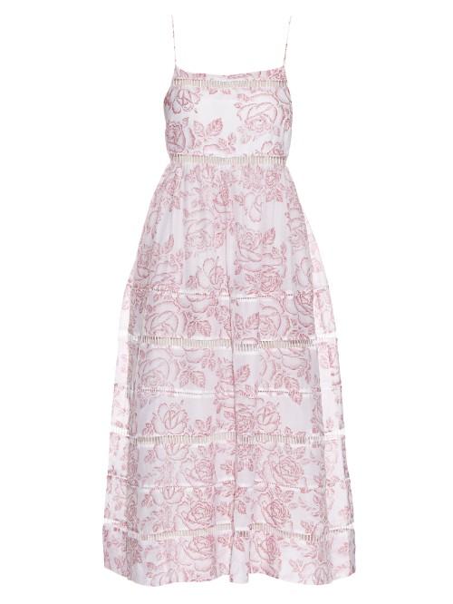 Zimmermann Roza Cotton And Silk-blend Dress