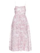 Zimmermann Roza Cotton And Silk-blend Dress