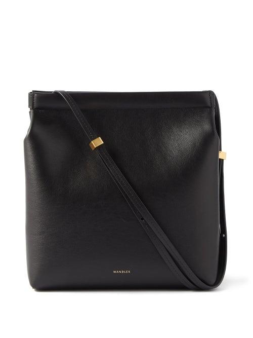 Wandler - Teresa Square Leather Shoulder Bag - Womens - Black