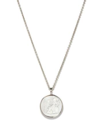 Mens Jewellery Tom Wood - Athena Cameo Sterling-silver Pendant Necklace - Mens - Silver
