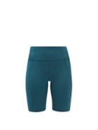 Girlfriend Collective - High-rise Recycled-fibre Cycling Shorts - Womens - Aqua Green