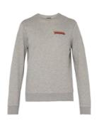 Matchesfashion.com A.p.c. - Electronic Cotton Blend Sweatshirt - Mens - Grey
