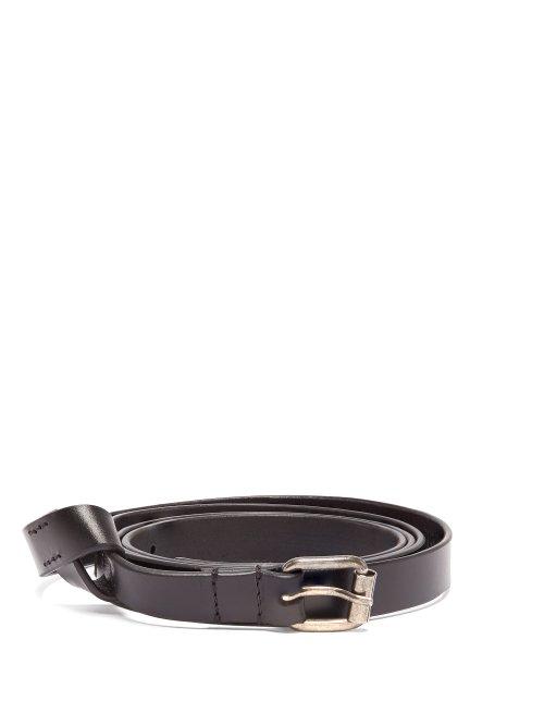 Matchesfashion.com Ann Demeulemeester - Skinny Leather Belt - Womens - Black