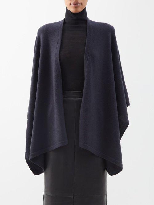 Arch4 - Cashmere Poncho - Womens - Dark Grey