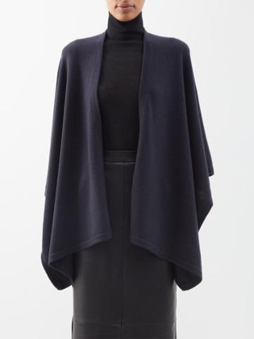 Arch4 - Cashmere Poncho - Womens - Dark Grey