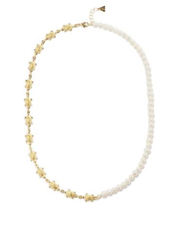Ladies Jewellery Wilhelmina Garcia - Lady Elliot Pearl & 18kt Gold-vermeil Necklace - Womens - Pearl