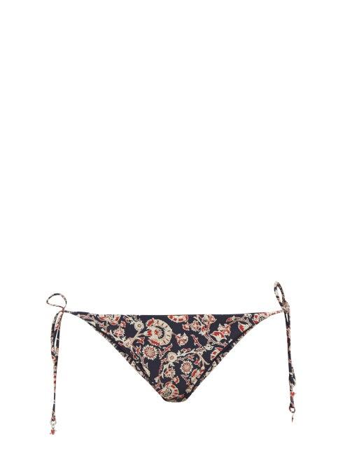 Matchesfashion.com The Upside - Alba Paisley Print Bikini Briefs - Womens - Blue Multi