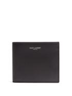Saint Laurent Logo-print Bi-fold Leather Wallet