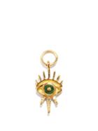 Ladies Fine Jewellery Jacquie Aiche - Gigi Diamond, Malachite & 14kt Gold Charm - Womens - Green Gold