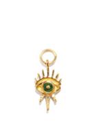 Ladies Fine Jewellery Jacquie Aiche - Gigi Diamond, Malachite & 14kt Gold Charm - Womens - Green Gold