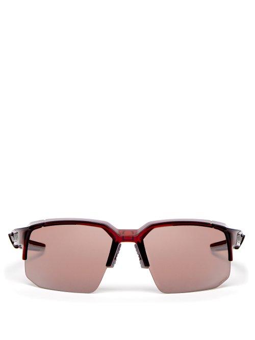 Matchesfashion.com 100% - Speedcoupe Square Frame Cycling Sunglasses - Mens - Red