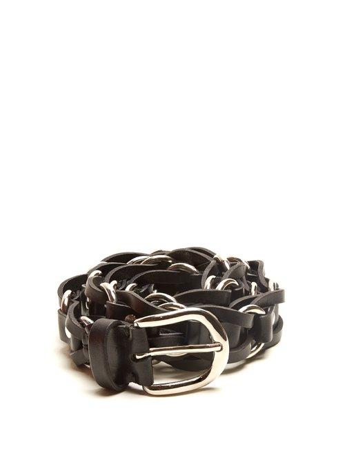 Matchesfashion.com Isabel Marant - Links Leather Belt - Womens - Black